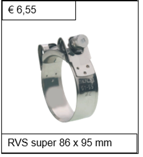 Breedband RVS W4 86 x 95 mm