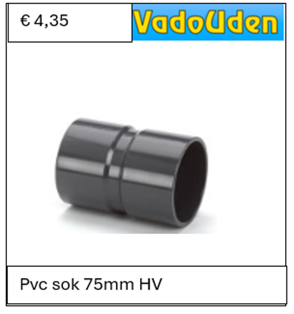 Pvc sok 75mm HV 10 ATO