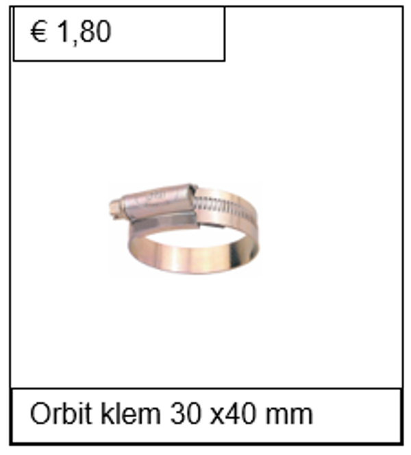 Orbit staal verzinkt 30 x 40 mm