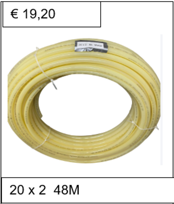 20 x 2 creme 48 meter