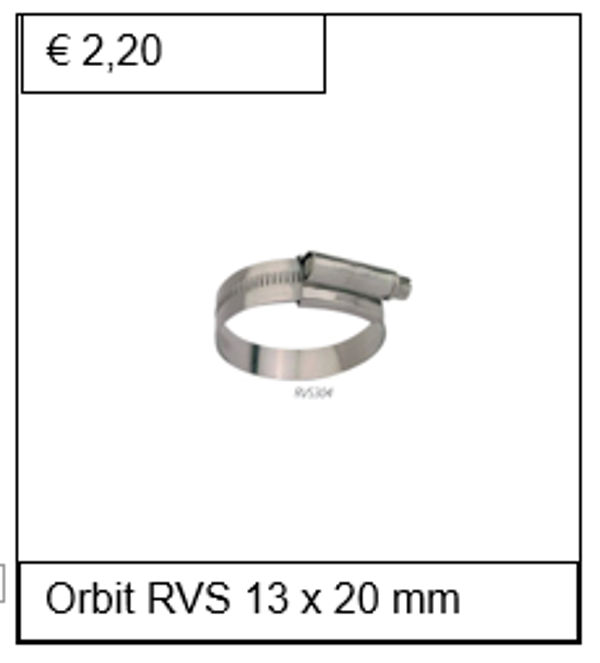 Orbit RVS W4 13 x 20 mm