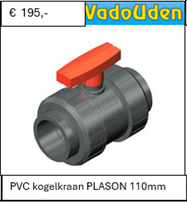 PVC kogelkraan PLASON 110mm