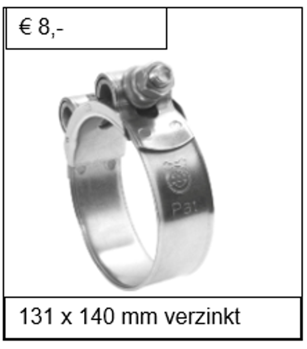 Breedband verzinkt 131 x 140 mm