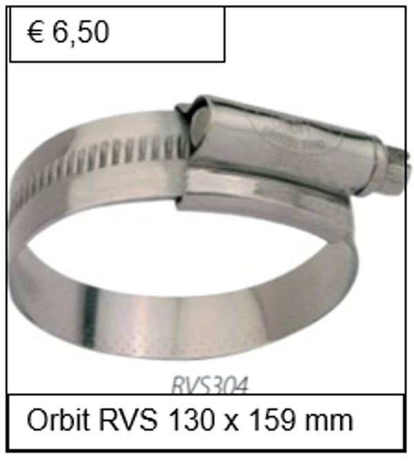 Orbit RVS W4 130 x 159 mm