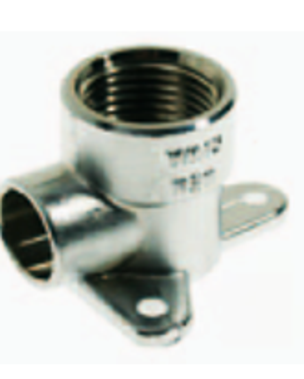 Messing soldeer muurplaat laag