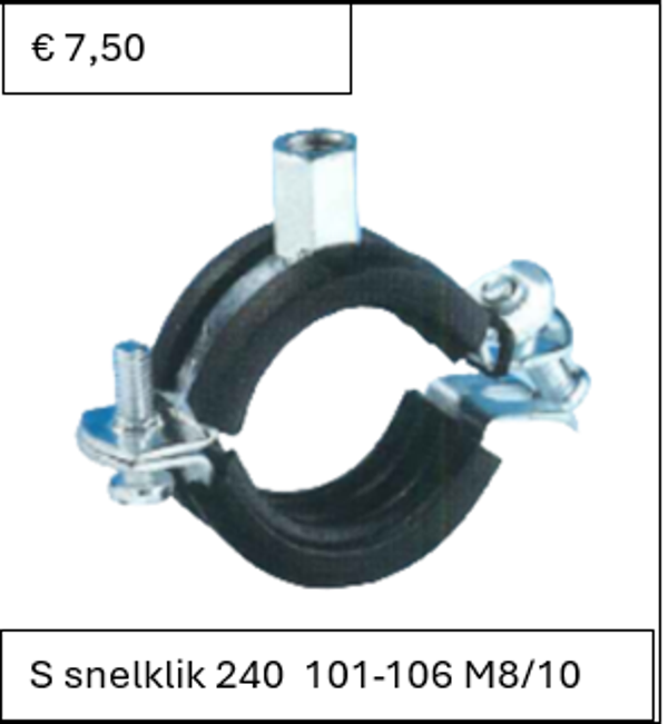 S snelklik 240  101-106mm M8/10