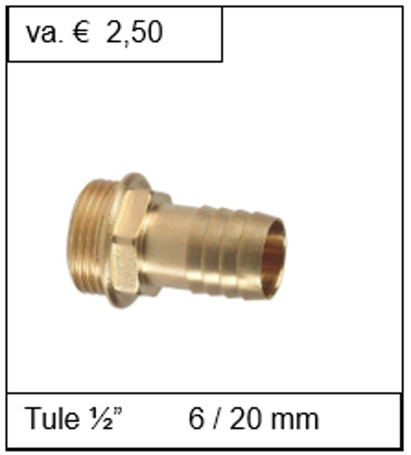 Slangtule 1/2'' x 6/20mm