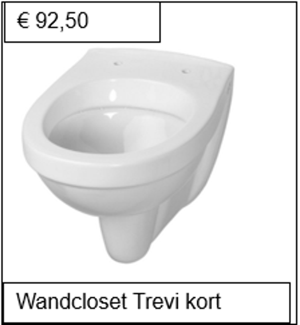 Wandcloset Trevi kort model