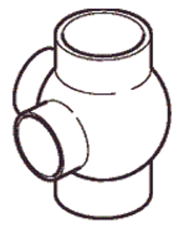 PE kogel 4 wegstuk 88,5° x 90°