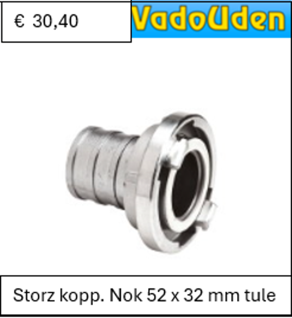 Storz kopp. Nok 52 x 32 mm tule