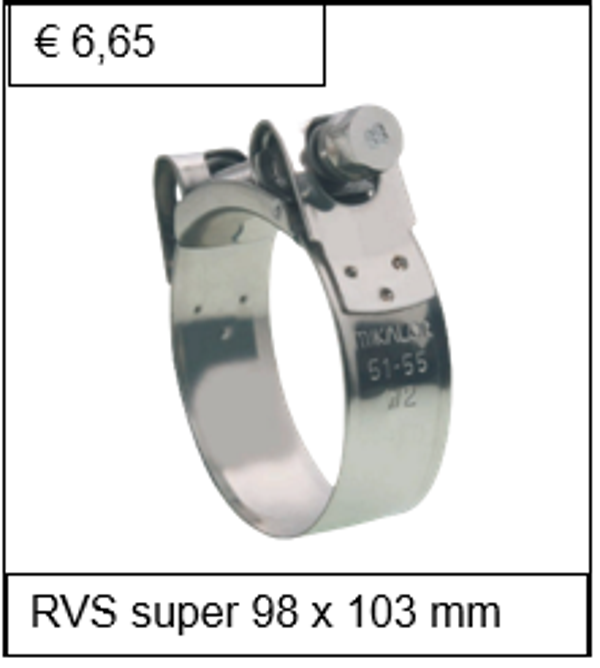 Breedband RVS W4 98 x 103 mm