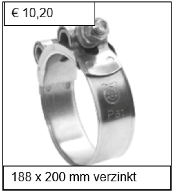 Breedband verzinkt 188 x 200 mm