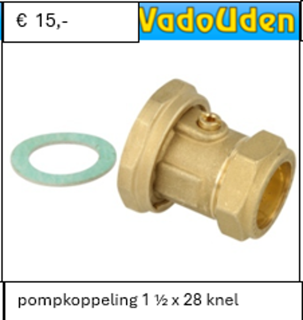 pompkoppeling 1 ½ x 28 knel