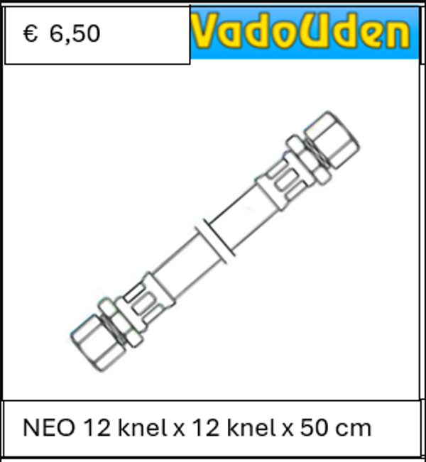 AANSLUITSLANG NEO 12 knel x 12 knel x 50 cm