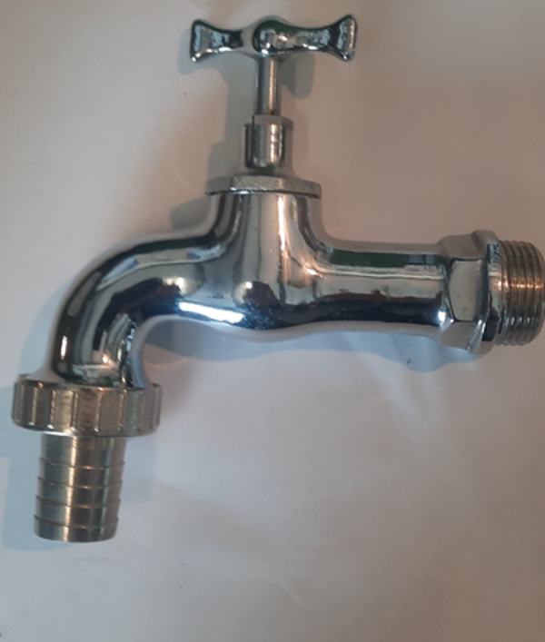chroom tapkraan 1'' + kopl.