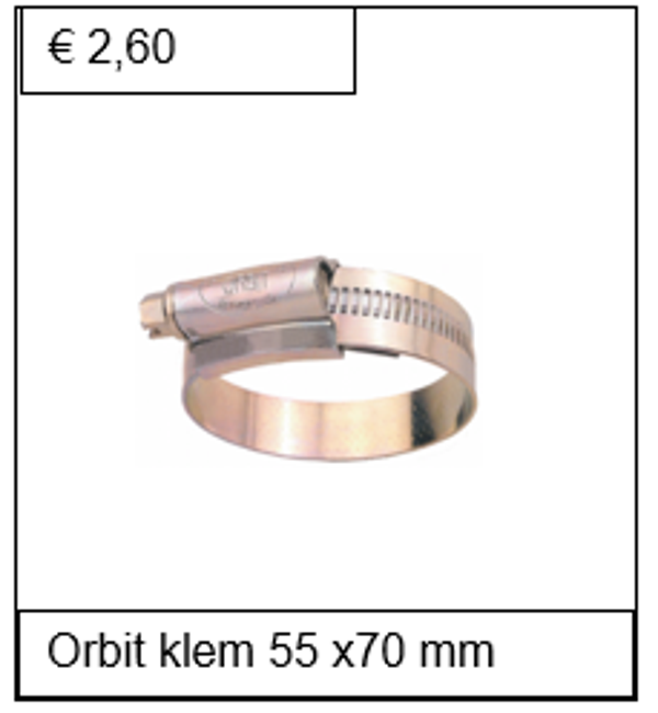 Orbit staal verzinkt 55 x 70 mm