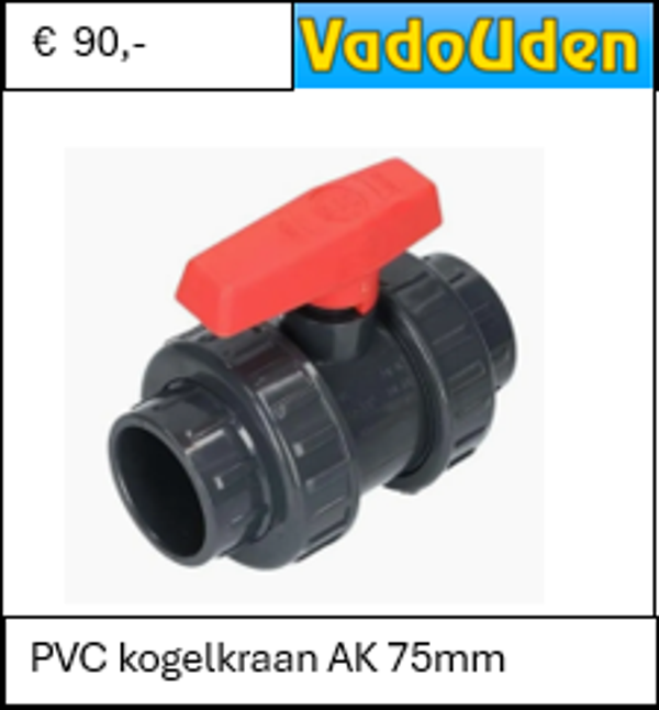 PVC kogelkraan AK 75mm