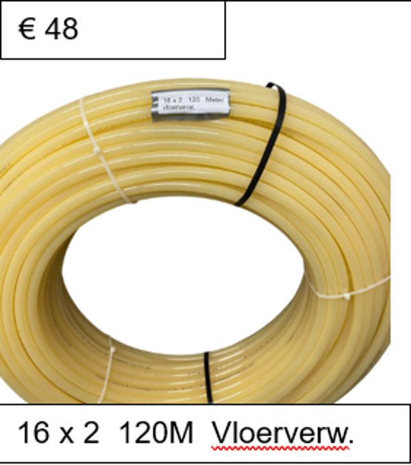 16 x 2 creme 120 meter