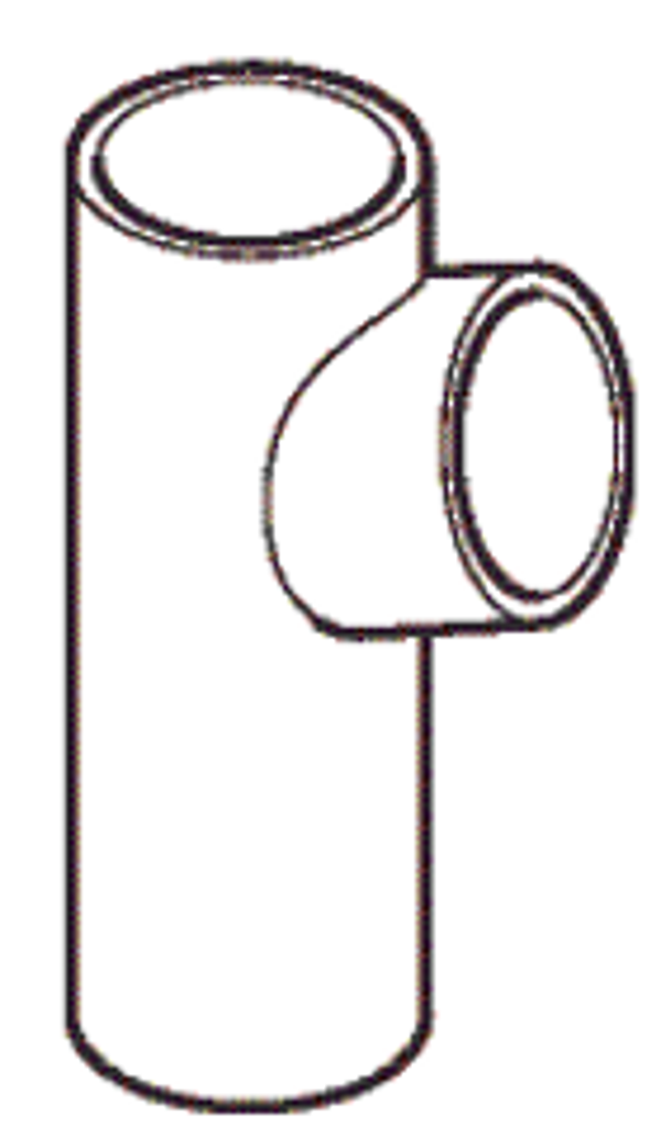 PE t-stuk egaal 88,5°