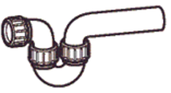 PE syphon S-model 3-delig