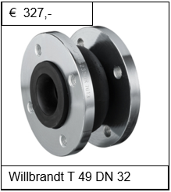Leidingcompensator Willbrandt T 49 DN 32