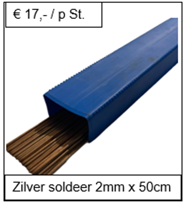 Zilver soldeer 2 mm x 50 cm