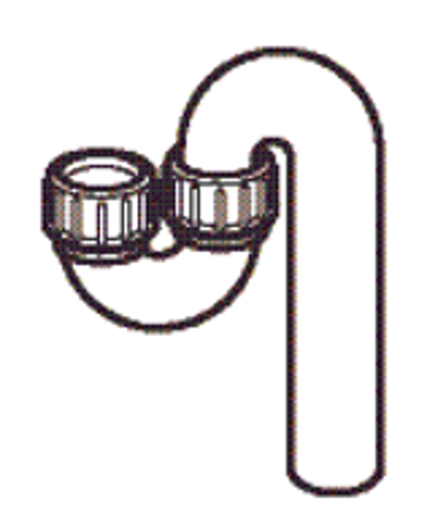 PE syphon S-model 2-delig