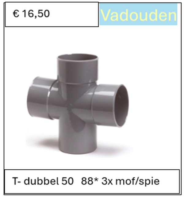 T- dubbel 50   88* 3x mof/spie