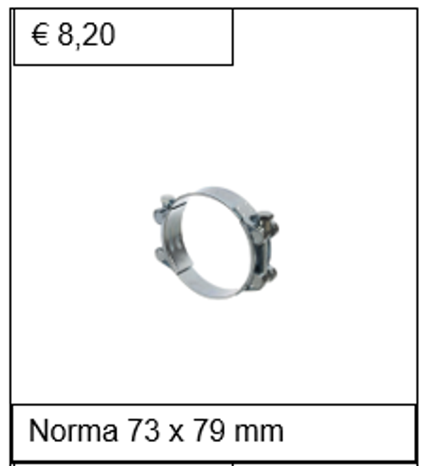 Norma breedband verzinkt 73 x 79 mm