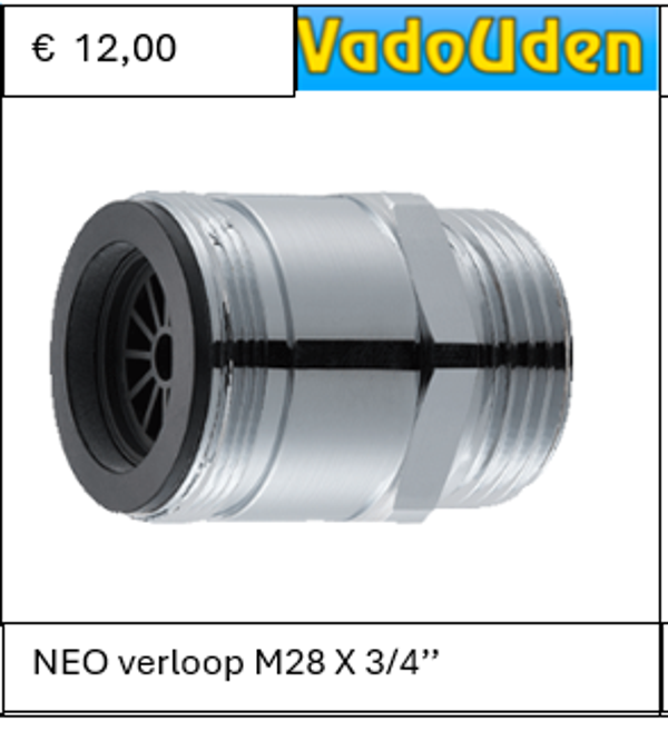 NEO verloop M28 x 3/4''