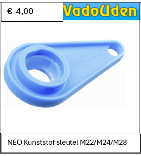 NEO kunststof sleutel M22/M24/M28