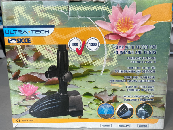 Ultra tech 800L pomp