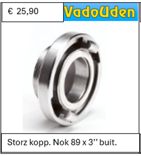 Storz kopp. Nok 89 x 3’’ buit.