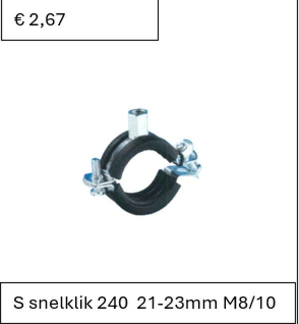 S snelklik 240  21-23mm M8/10