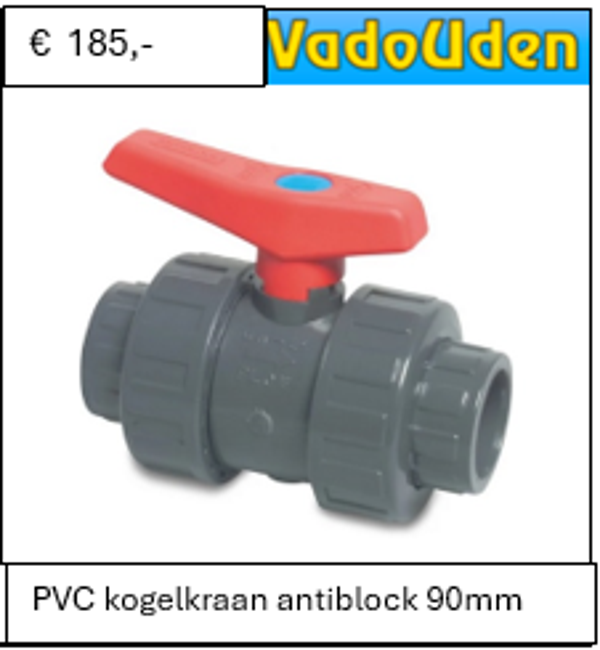 PVC kogelkraan antiblock 90mm