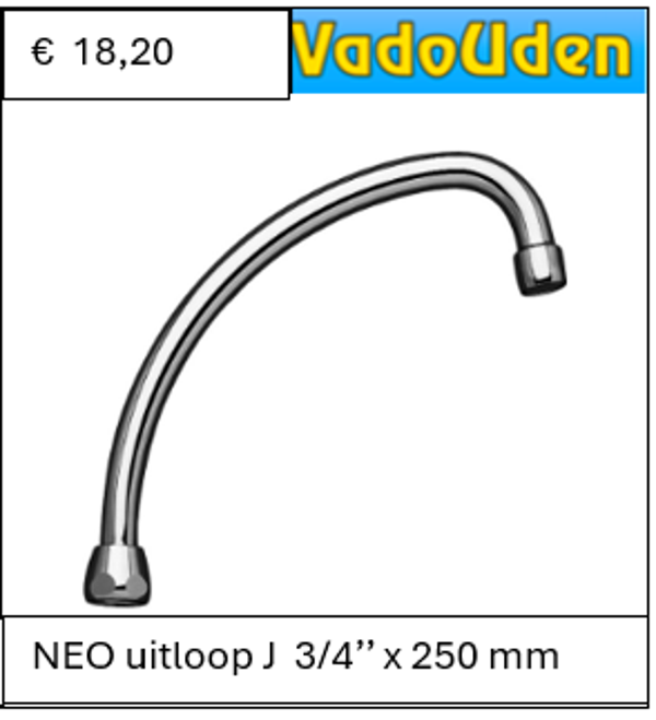 NEO uitloop J 3/4'' x 250 mm