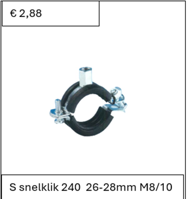 S snelklik 240  26-28mm M8/10