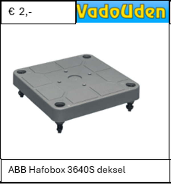 ABB Hafobox 3640S deksel