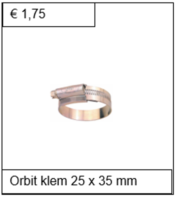 Orbit staal verzinkt 25 x 35 mm