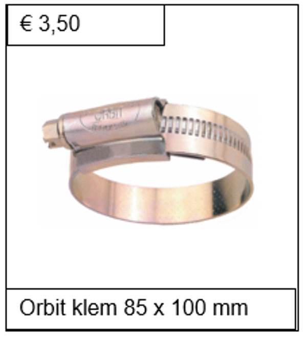Orbit staal verzinkt 85 x 100 mm