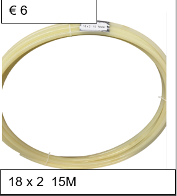 18 x 2 creme 15 meter