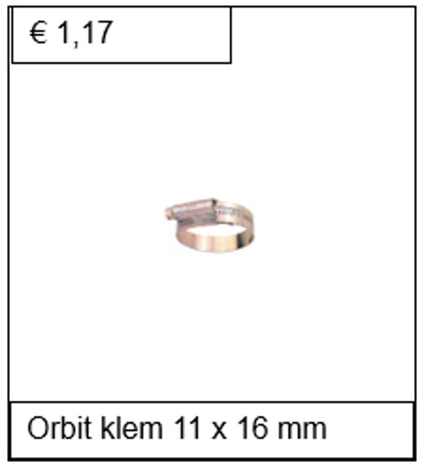 Orbit staal verzinkt 11 x 16 mm