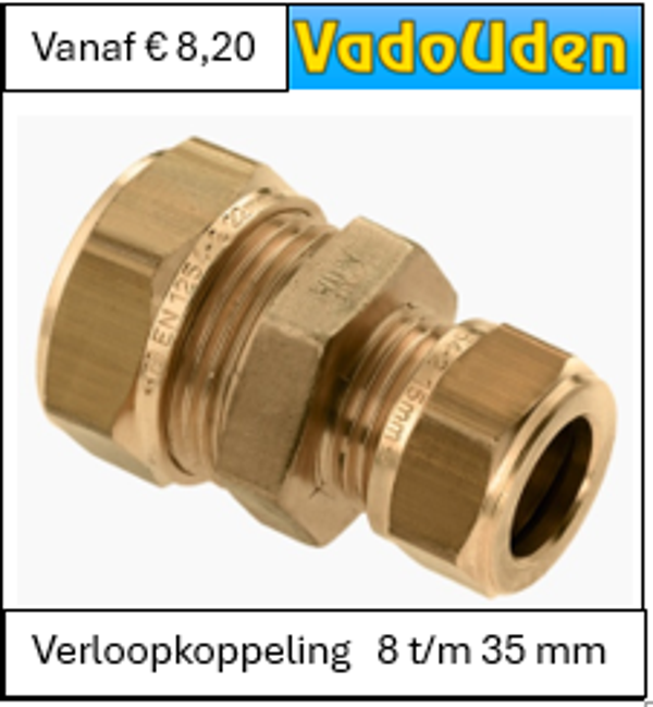 Verloopkoppeling   8 t/m 35 mm