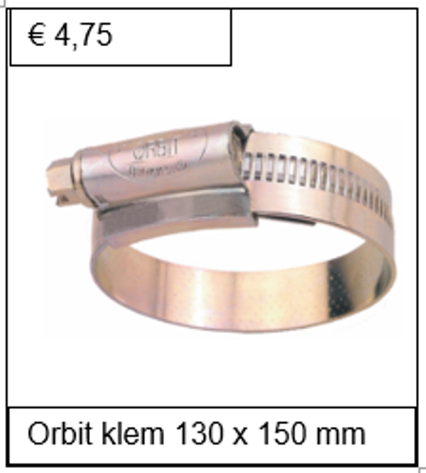 Orbit staal verzinkt 130 x 150 mm