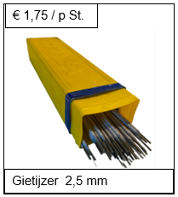 gietijzer 2,5 mm