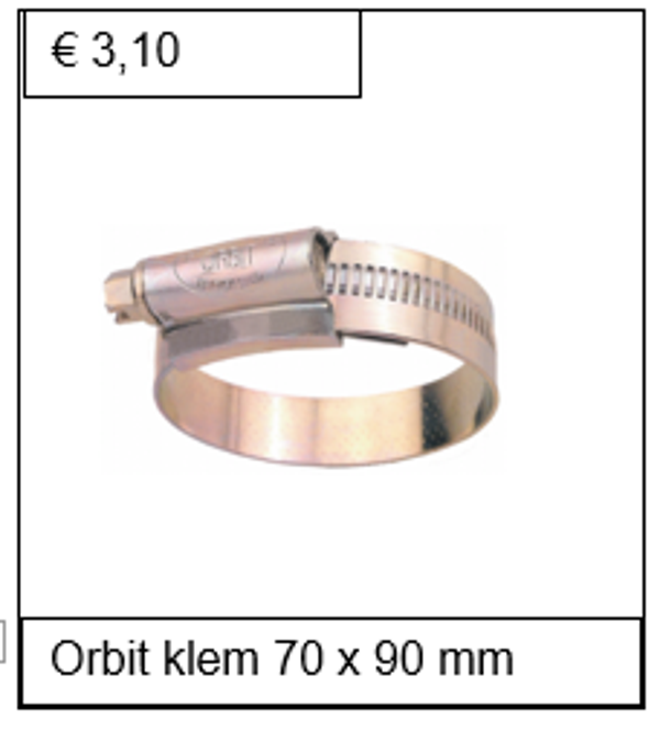 Orbit staal verzinkt 70 x 90 mm