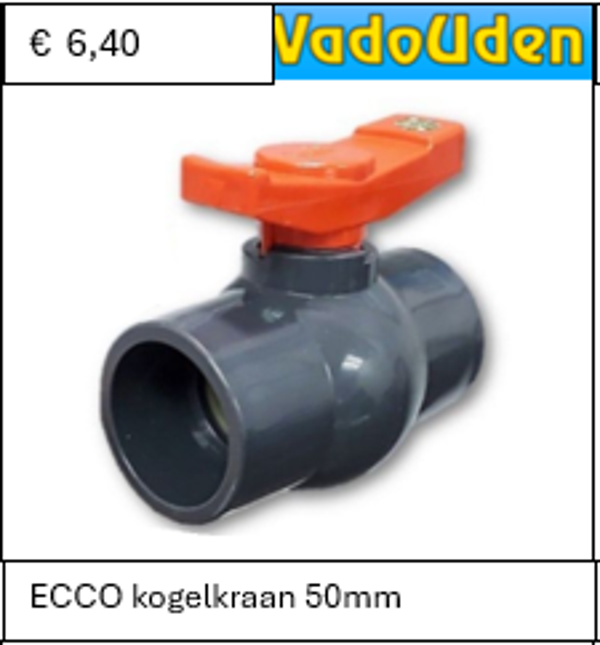 ECCO kogelkraan 50mm