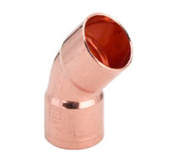 bocht 45° 2 x capillair