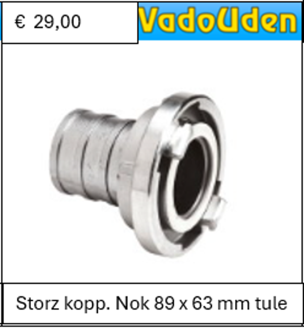 Storz kopp. Nok 89 x 63 mm tule