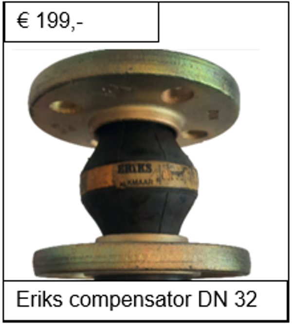 Leidingcompensator Eriks DN 32